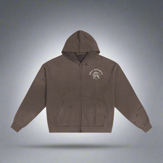 Built Different Zipped Hoodie