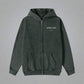 Glitch Club Zipped Green Hoodie